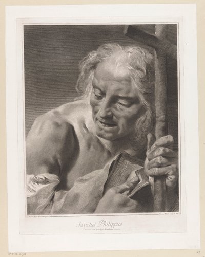Fülöp apostol Szent Fülöp (cím a tárgyon) Apostolok (sorozat címe) alkotó: Giovanni Marco Pitteri