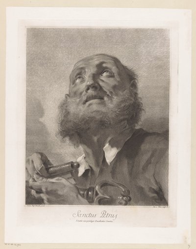 Péter apostol Szent Péter (cím a tárgyon) Apostolok (sorozat címe) alkotó: Giovanni Marco Pitteri