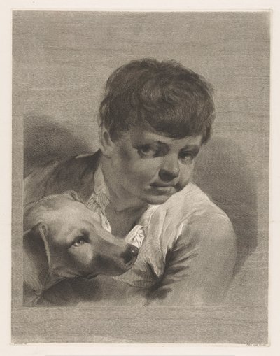 Fiú kutyával alkotó: Giovanni Marco Pitteri