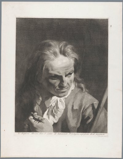 Férfi rózsafüzérrel és bottal, esetleg Giambatista Albrizzi alkotó: Giovanni Marco Pitteri