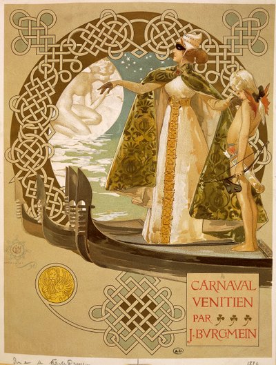 Velencei karnevál, Giovanni Mataloni (1868-1944) plakátja. alkotó: Giovanni Maria Mataloni