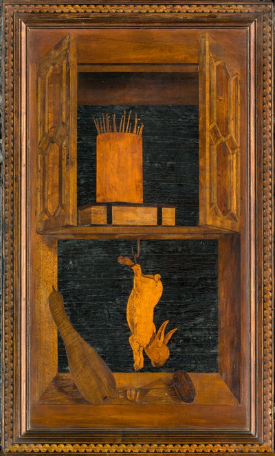 Lignaean Kanonikus Kórus, Giovanni Maria Platina intarzia 1484, Superior Stall alkotó: Giovanni Maria Platina