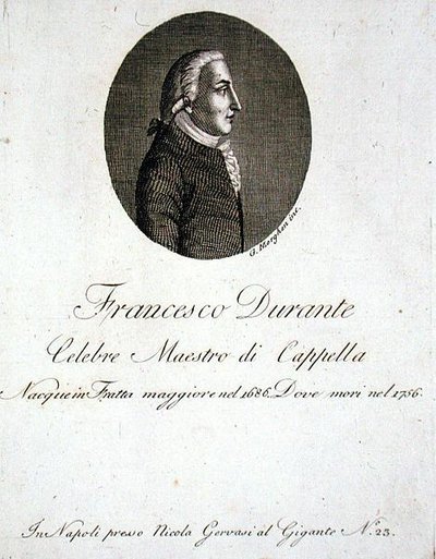 Francesco Durante (1686-1756) (metszet) alkotó: Giovanni Morghen