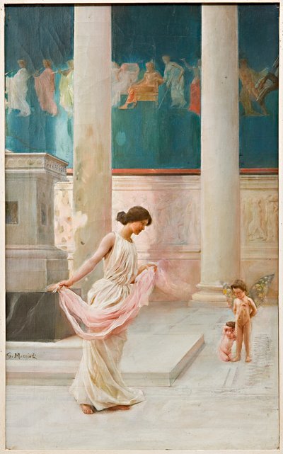 Tánc fátyollal (olaj, vászon) alkotó: Giovanni Muzzioli