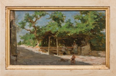 Pergola (olaj, vászon) alkotó: Giovanni Muzzioli