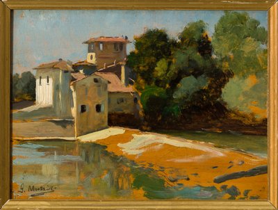Szent András Rovezzanóból, Firenzéből (olajfestmény a fedélzeten) alkotó: Giovanni Muzzioli