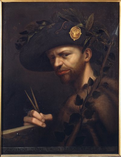 Önarckép az Accademia della Valle di Blenio apátjaként alkotó: Giovanni Paolo Lomazzo