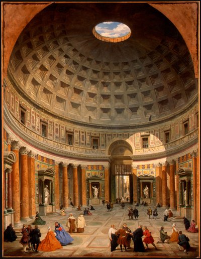 A Pantheon belseje, Róma alkotó: Giovanni Paolo Pannini