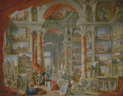 Modern Róma, 1757. alkotó: Giovanni Paolo Panini