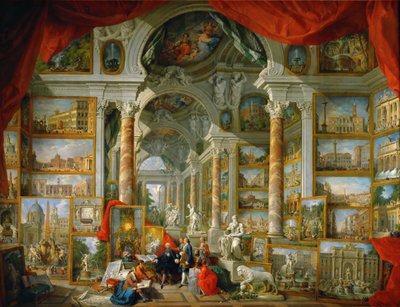 Képgaléria modern Róma kilátásával Modern Róma alkotó: Giovanni Paolo Pannini