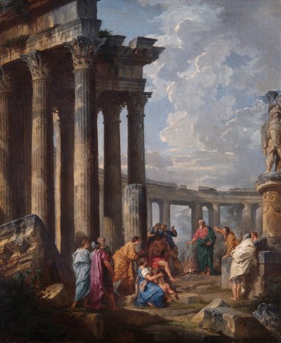 Szent Pál Máltán Megragadja a Viperát alkotó: Giovanni Paolo Pannini
