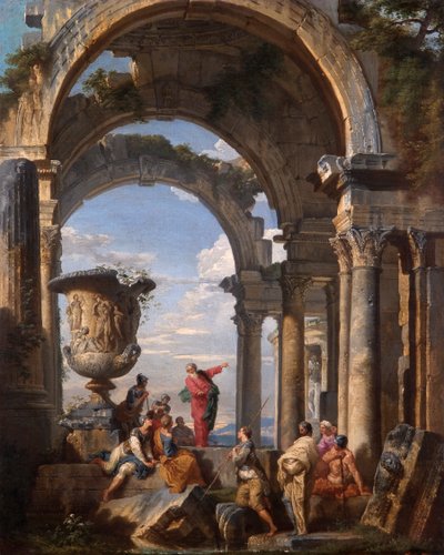 Szent Pál prédikál Athénban alkotó: Giovanni Paolo Pannini