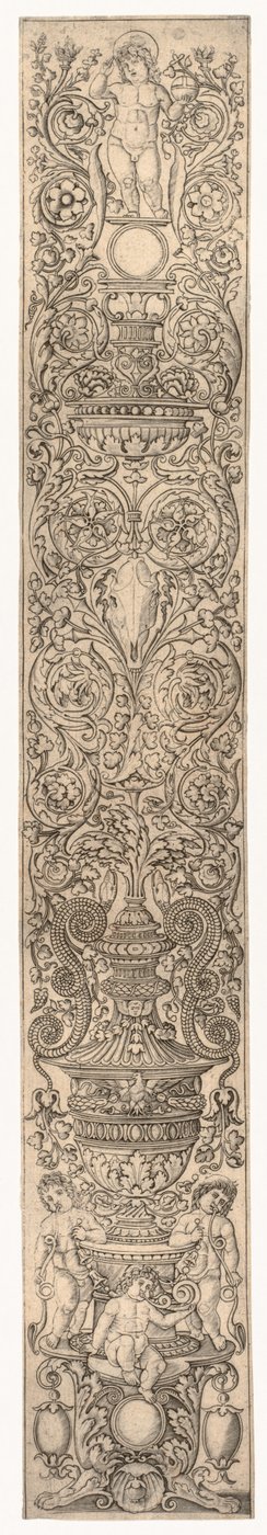 Három gyerek kürtöt fúj, c. 1505-1512. alkotó: Giovanni Pietro da Birago