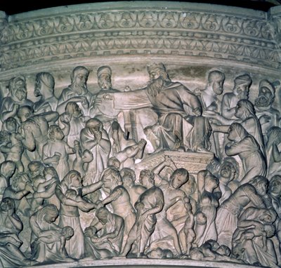 Szószék részlete, 1302-10 márvány alkotó: Giovanni Pisano