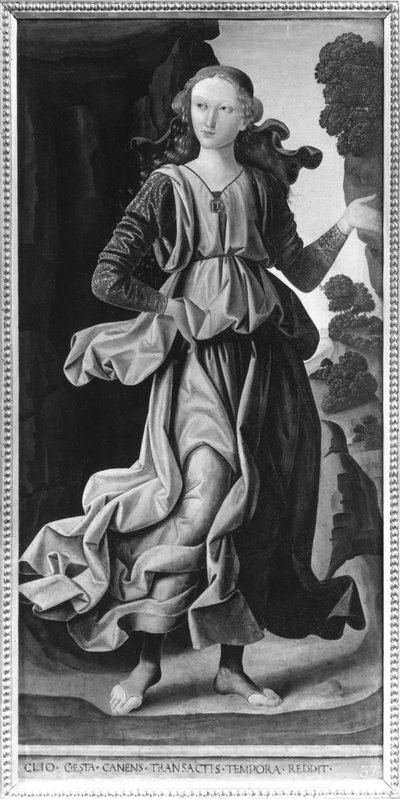 Clio, a történelem múzsája alkotó: Giovanni Santi or Sanzio