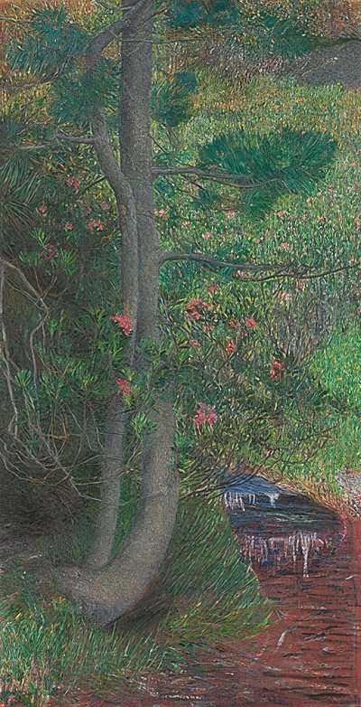 Fenyőfa. 1897 körül alkotó: Giovanni Segantini