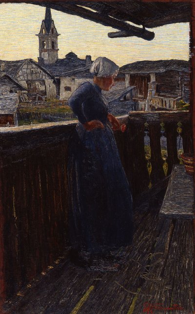 Az erkélyen, 1892. alkotó: Giovanni Segantini