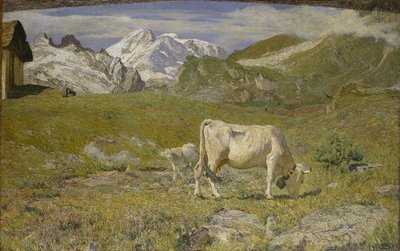 Tavaszi legelők Tavaszi legelők, 1896. alkotó: Giovanni Segantini