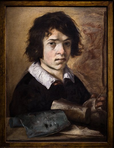 Egy fiatal rajzoló portréja alkotó: Giovanni Serodine