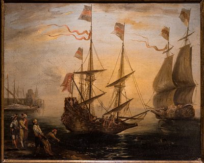 Marina és két vitorlás alkotó: Giovanni Signorini