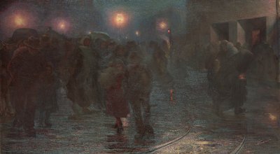 December: A munkások hajnala, 1897 alkotó: Giovanni Sottocornola