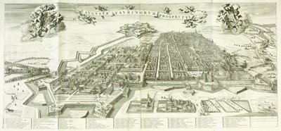Torino látképe, 1672 alkotó: Giovanni Tommaso Borgonio
