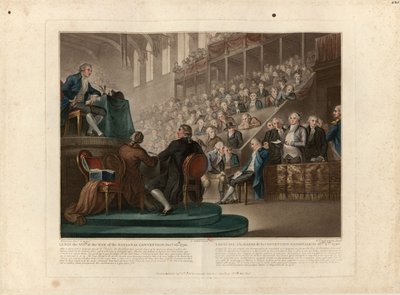Lajos XVI. az 1792., 1796. decemberi Nemzeti Konvent előtt. alkotó: Giovanni Vendramini