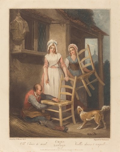 Javítandó régi székek alkotó: Giovanni Vendramini after Francis Wheatley
