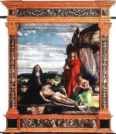 The Deposition, 1490-1537 körül (tempera a panelen) alkotó: Giovanni c.1465-153537 Buonconsiglio