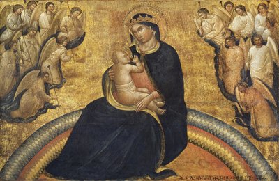 Madonna gyermekkel és angyalokkal, 1370-77 alkotó: Giovanni da Bologna