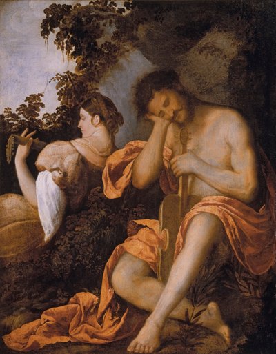 A zenészek c. 1520. alkotó: Giovanni de Busi Cariani