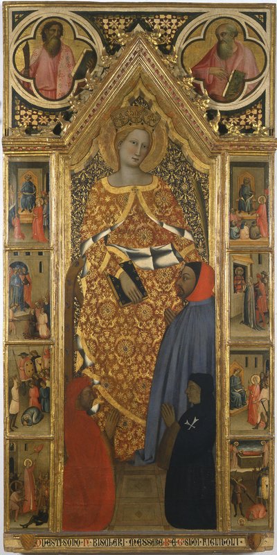 Szent Katalin élete jeleneteivel, 14. század vége alkotó: Giovanni del Biondo