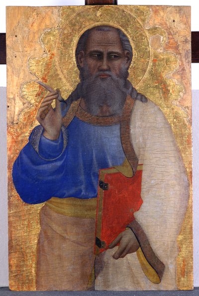 János evangélista, 1365 körül (tempera nyárfán) alkotó: Giovanni del Biondo dal Casentino