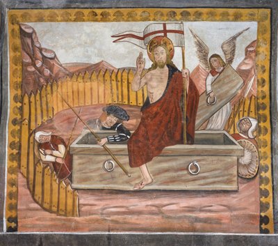 Történetek Krisztus szenvedéséről: Jézus feltámadása alkotó: Giovanni di Cherasco Botoneri