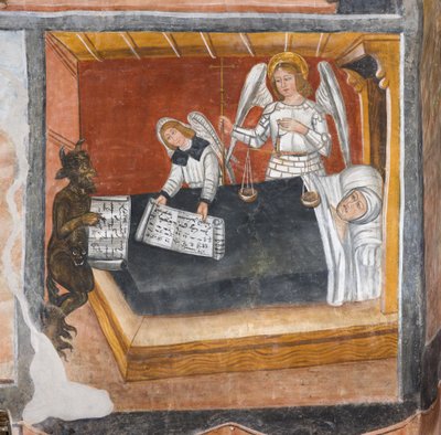 A lélek ítélete a halálos ágyon alkotó: Giovanni di Cherasco Botoneri