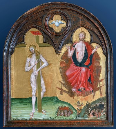 A szenvedő és a diadalmas Krisztus alkotó: Giovanni di Paolo