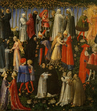 Paradicsom, 1445. alkotó: Giovanni di Paolo