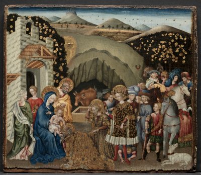 A mágusok imádása, 1440-45. alkotó: Giovanni di Paolo