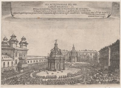 Fesztivál Torinóban, 1650. október, 1650. alkotó: Giovenale Boetto