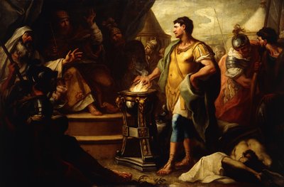 Mucius Scaevola alkotó: Girolamo Brusaferro