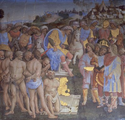A foglyok megváltása (freskó) alkotó: Girolamo Genga