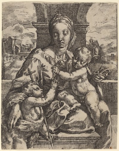 Madonna Aldobrandini alkotó: Girolamo Imperiale I after Raphael