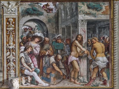 Korbácsolás alkotó: Girolamo Romanino
