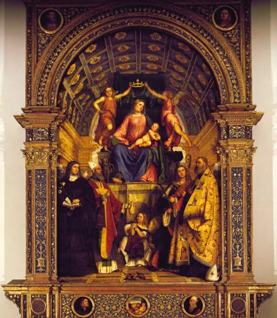 Madonna és Szentek alkotó: Girolamo Romanino