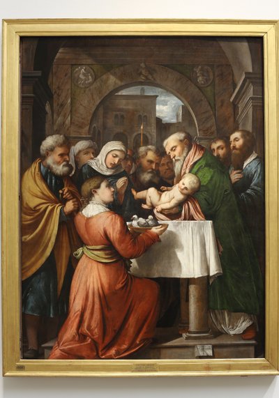 Jézus bemutatása a templomban, 1529 alkotó: Girolamo Romanino