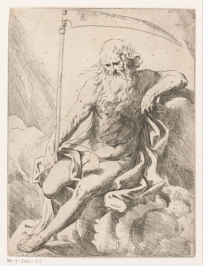Szaturnusz kaszával alkotó: Girolamo Scarselli