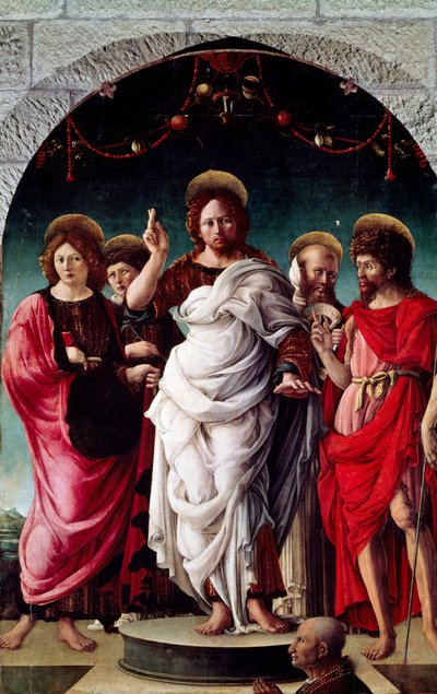 Blessing Redeemer, Girolamo da Cremona (kb alkotó: Girolamo da (attr. to) Cremona