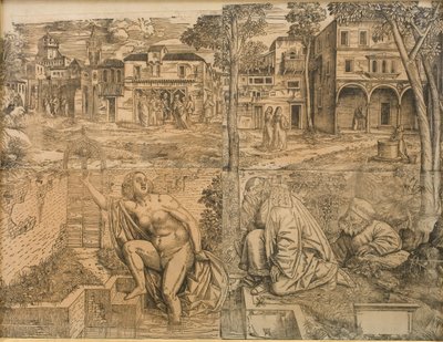 Susanne a fürdőszobában alkotó: Girolamo da Treviso d.Y.