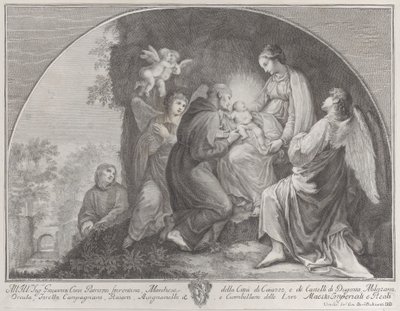 Szent Ferenc Krisztus-imádása, 1723-59. alkotó: Giuliano Giampiccoli