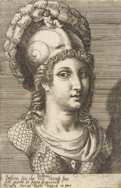 Bellona mellszobra, kb. 1531-76. alkotó: Giulio Bonasone